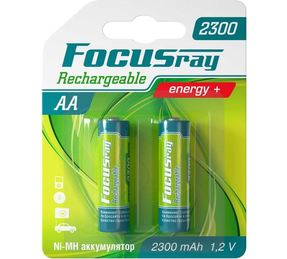 Аккумулятор Focusray 2300 mAH AA 2шт 626201 1