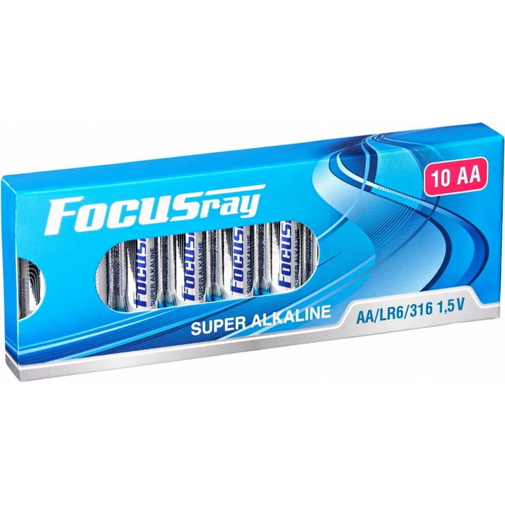 Батарейка Focusray Super ALKALINE LR6 / BL10 10шт 621008 - выгодная ...