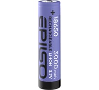 Аккумулятор 18650 Epilso 3000mAh 3.7V без защиты EPB-18650-3.0-NP