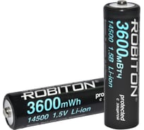 Аккумулятор ROBITON 14500-2200/box (AA) 3600мВтч, 2200мАч 1,5В с защитой BL4 19879