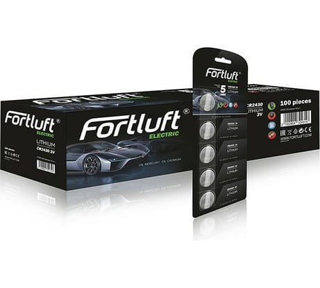 Батарейка FORTLUFT CR2430-50