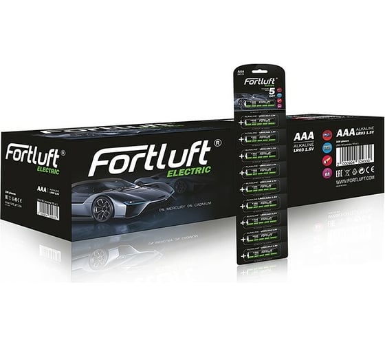 Батарейка FORTLUFT мизинчиковая AAA LR03-100 1