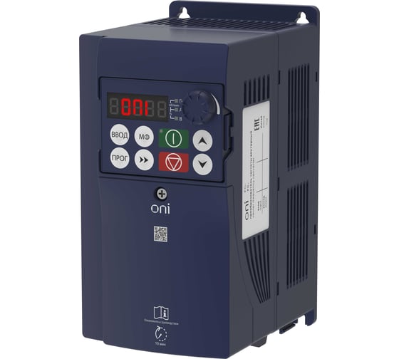 Преобразователь частоты ONI FC-230 1Ф 220В 2,2кВт 10А встроенный тормозной модуль FC-230-21-022T