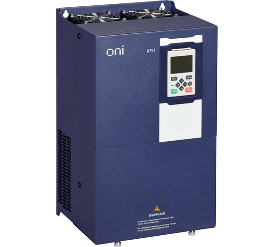 Преобразователь частоты ONI K751 380В 3Ф 37-45кВт 75-91А K751-33-3745M