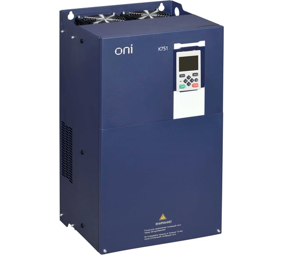 Преобразователь частоты ONI K751 380В 3Ф 160-185кВт 304-340А с дросселем постоянного тока K751-33-160185RM