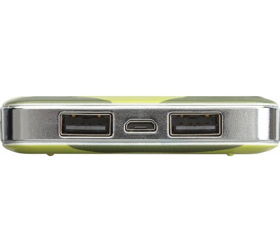 Внешний аккумулятор SONNEN POWERBANK V31 камуфляж-лес, 12000 mAh, 2 USB, литий-полимерный, 262918