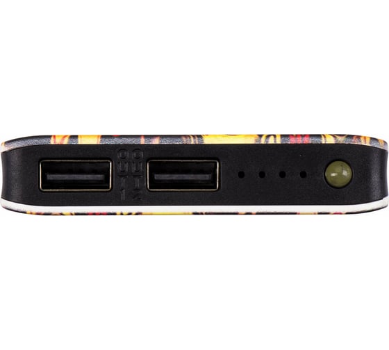 Внешний аккумулятор SONNEN POWERBANK V3802S хохлома, 8000 mAh, 2 USB, литий-полимерный, 262915