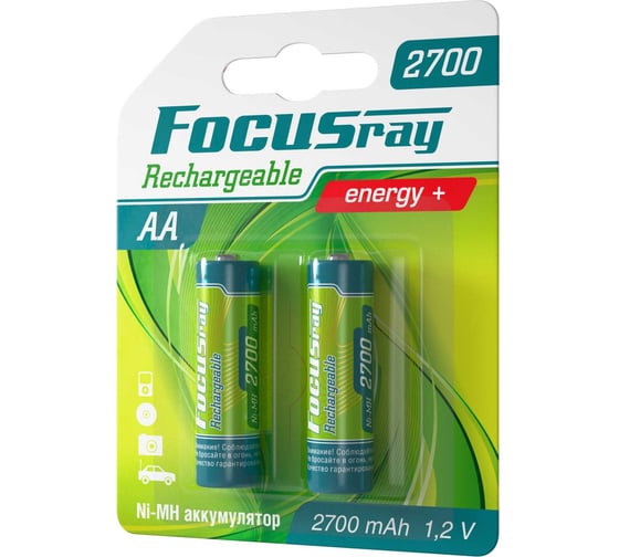 Аккумулятор Focusray 2700 mAH AA 2шт 625846