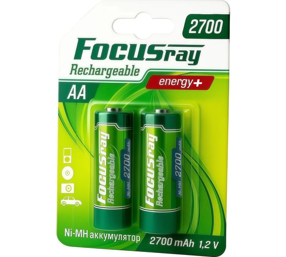 Аккумулятор Focusray 2700 mAH AA 2шт 625846 1