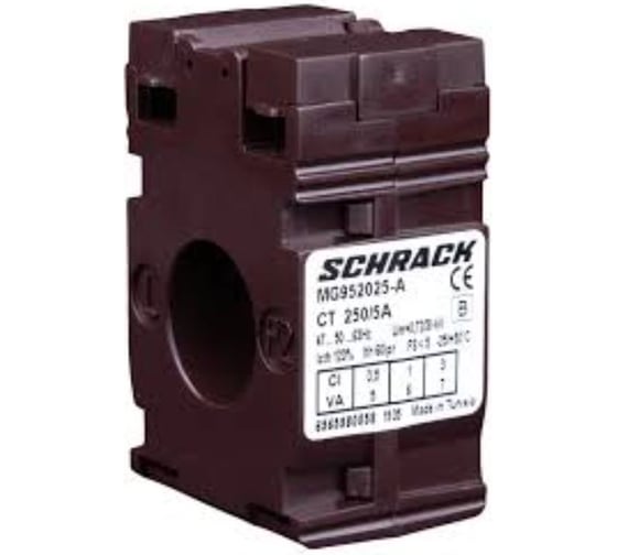 Трансформатор тока Schrack Technik 250/5A 21мм диаметр MG952025-A