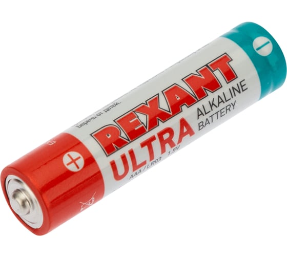 Ультра алкалиновая батарейка REXANT AAA, LR03 2 шт 30-1010