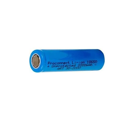 Аккумулятор PROCONNECT 18650 Li-ion 2000 mAH 3.7 В 10 шт 30-2000