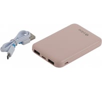 Портативная зарядка Intro PB600 USB зарядка, 25 Power bank 5000 mAh розовый Б0046321