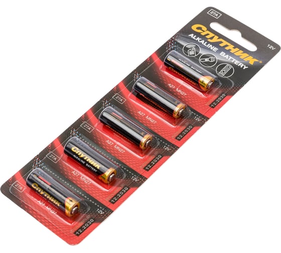 Элемент питания Спутник комплект 5 шт. ALKALINE BATTERY 27А/5B