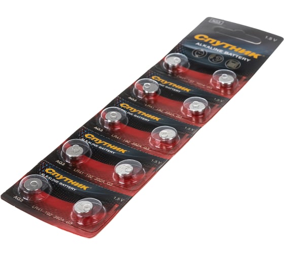 Элемент питания Спутник комплект 10 шт. ALKALINE BATTERY AG3/10B