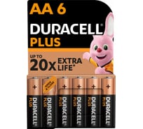 Щелочные батарейки Duracell Plus АА 1,5v LR6 MN1500, Б0056032