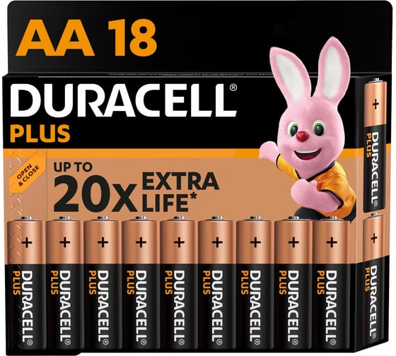 Щелочные батарейки Duracell Plus АА 1,5v LR6 MN1500, Б0056036 1
