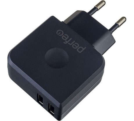 Сетевое зарядное устройство PERFEO 2 разъёма USB, 3.4А 30015179