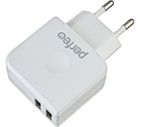 Сетевое зарядное устройство PERFEO 2 разъёма USB, 3.4А 30015177