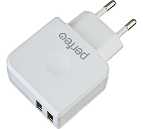 Сетевое зарядное устройство PERFEO 2 разъёма USB, 3.4А 30015177