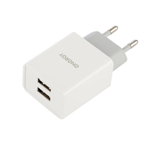 Сетевое зарядное устройство Energy ET-22 2 USB разъёма 2.1А цвет - белый 100292