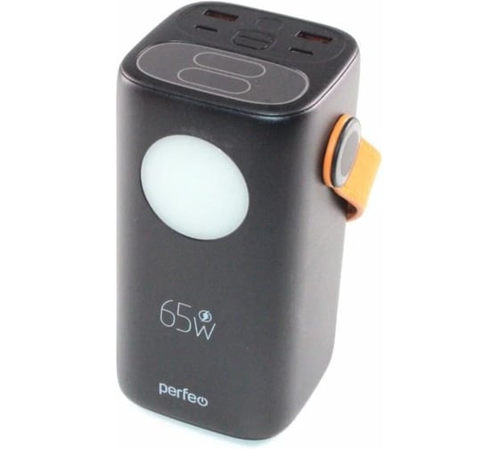 Powerbank Perfeo MOON 65W 40000 mAh/LED дисплей/PD+QC 3.0/2Type-C/2 USB/Выход:5A,max 65W/Black_ 30025084