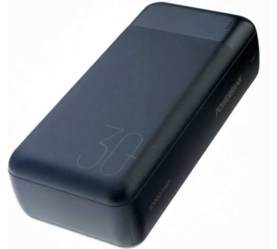 Powerbank Perfeo 30000 mah + In Micro usb+Type-C /Out USB 1 А, 2.1A /Black PF_E2094