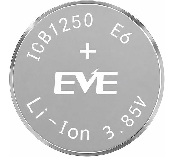 Аккумулятор EVE R12 61 мАч ICB1250E6 Energy 3.85 В, Li-Ion дисковый 5585700