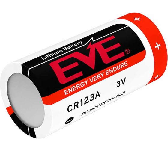 Литиевая батарейка для фотоаппаратов, GPS-трекеров, датчиков EVE Energy CR123A/S Li-MnO2, 5 штук 7054471