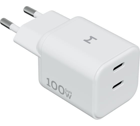 Компактное сетевое зарядное устройство MAGSSORY Nano Pro 100W GaN, с функцией быстрой зарядки, белый ACH017w