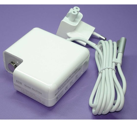 Блок питания для ноутбуков Apple ОЕМ 16.5V 3.65A 60W MagSafe L-shape 016067 1