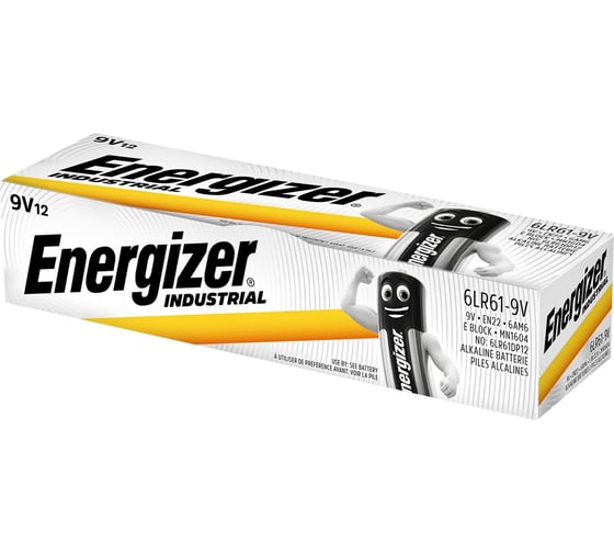 Батарейка Energizer Industrial 6LR61 9V 12PCS 7638900361094 RPL00121