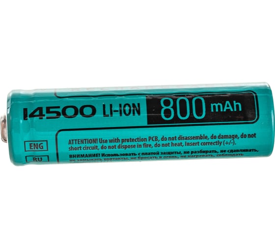 Аккумулятор Videx 14500 800mAh без защиты VID-14500-0.8-NP