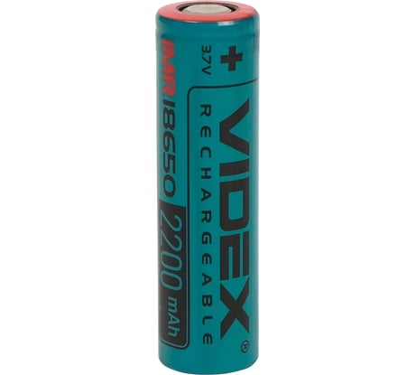 Высокотоковый аккумулятор Videx 18650 IMR 2200mAh 22A без защиты VID-IMR18650-2.2-NP