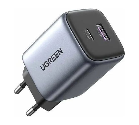 Сетевое зарядное устройство UGREEN CD350 Nexode 35W USB-A - USB-C Wall Charger EU. Цвет: небесно-голубой 35859_