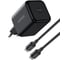 Сетевое зарядное устройство c кабелем UGREEN X524 45W USB-C GaN Fast Charger With Cable EU. Цвет: черный 65054_ 2