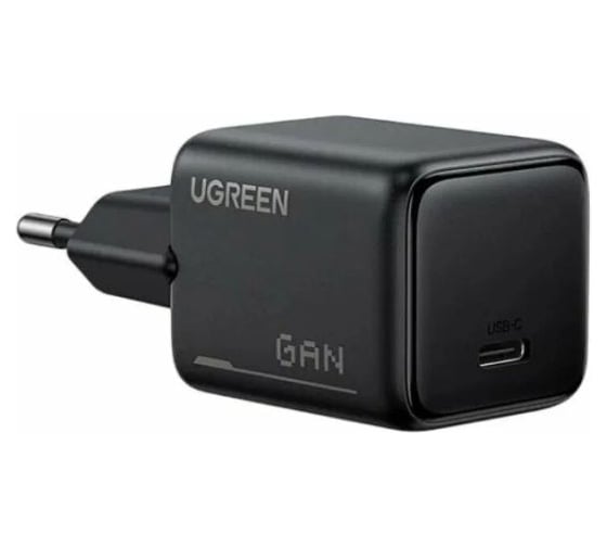Сетевое зарядное устройство с кабелем UGREEN X517 25W USB-C GaN Fast Charger Set With Cable EU. Цвет: черный 75103_