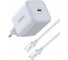 Сетевое зарядное устройство c кабелем UGREEN X524 45W USB-C GaN Fast Charger With Cable EU. Цвет: белый 65055_ 3