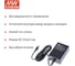 Адаптер питания настольный MEAN WELL 12В 3А GSM36B12-P1J, 36Вт, разъем DC, с усиленной защитой, для портативных медицинских устройств, LED-индикатор сети, длина кабеля 1 1329760 3