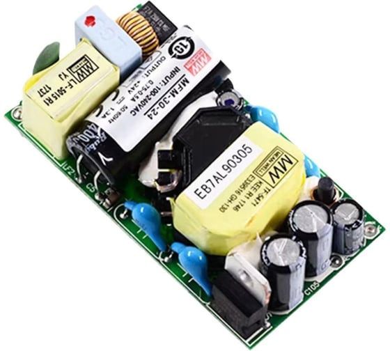 Открытый блок питания на печатную плату MEAN WELL MFM-30-24 усиленная изоляция, ЭМС по классу B, низкий ток утечки, для медицинских устройств EN60601-1 (2xMOPP), AC/DC 3037139