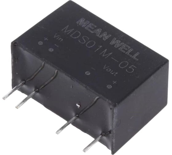 DC/DC-преобразователь на печатную плату изолированный MEAN WELL MDS01M-05 однополярный выход, для медицинских устройств стандарт EN60601-1 (1xMOPP/2xMOPP) в корпусе S 3915832