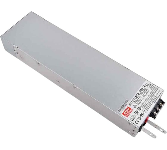 Мощный управляемый блок питания AC/DC на шасси MEAN WELL NSP-1600-12 с коррекцией мощности, с дистанционным управлением, программируемые, с компенсацией падения напряж 5303895