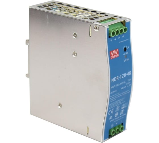 Блок питания на DIN-рейку MEAN WELL NDR-120-48 AC/DC 120 Вт 48 В 1369759