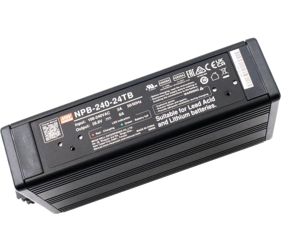 Зарядное устройство MEAN WELL NPB-240-24TB 243.2 Вт 24 В для аккумуляторов 5342590