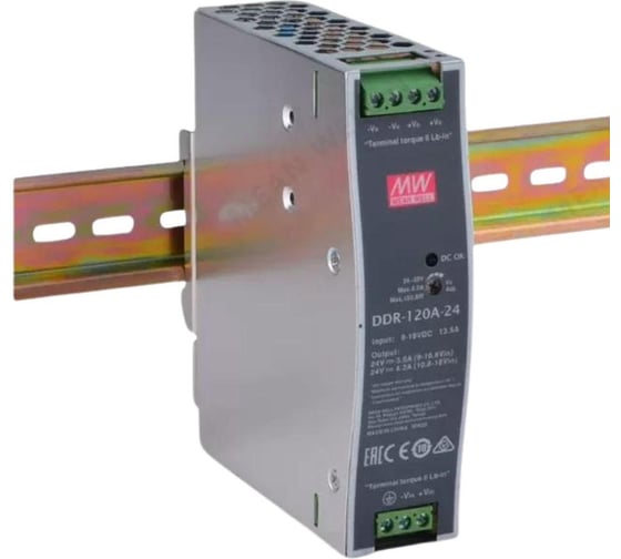 Блок питания на DIN-рейку MEAN WELL DDR-120A-24 DC/DC 100 Вт 24 В 2734276