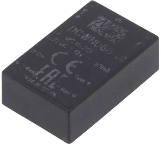 DC/DC-преобразователь на печатную плату в корпусе MEAN WELL DCWN06B-12 DIP-24 изолированный 6 Вт 12 В 3981652