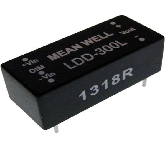 Понижающий DC/DC светодиодный драйвер MEAN WELL LDD-300L на печатную плату 9.6 Вт 2-32 В 0.3 А 679956