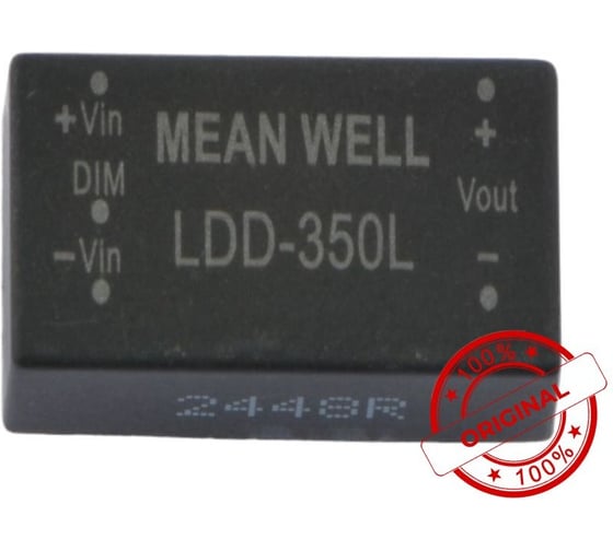 Понижающий DC/DC светодиодный драйвер MEAN WELL LDD-350L на печатную плату 11.2 Вт 2-32 В 0.35 А 679957