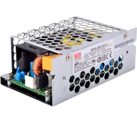 Блок питания в кожухе для медицинского назначения MEAN WELL RPS-200-24-C AC/DC 201.6 Вт 24 В 2182974