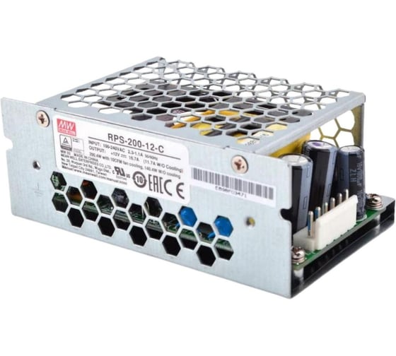 Блок питания в кожухе Mean Well RPS-200-12-C для медицинского назначения, AC/DC 200.4 Вт 12 В, 2182969